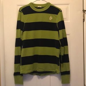 Abercrombie & Fitch green/navy shirt